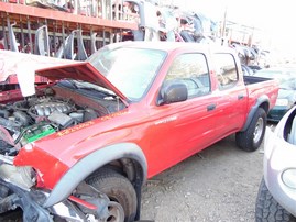 2003 Toyota Tacoma SR5 Red Crew Cab 3.4L AT 2WD #Z22063